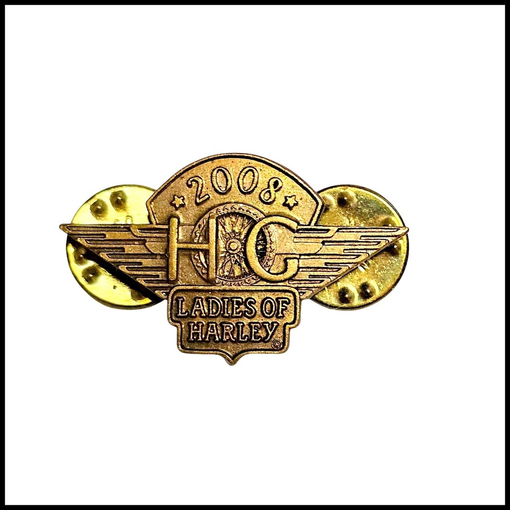 Harley‎ Davidson Ladies of Harley 2008 Pin Biker Lapel Pinback